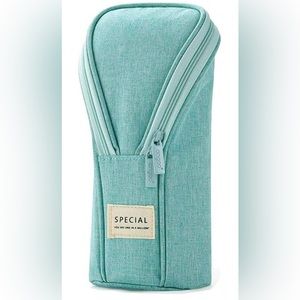 DAPERCI Pencil Case Standing Storage Bag Canvas Pen Pouch Bag Travel Bags